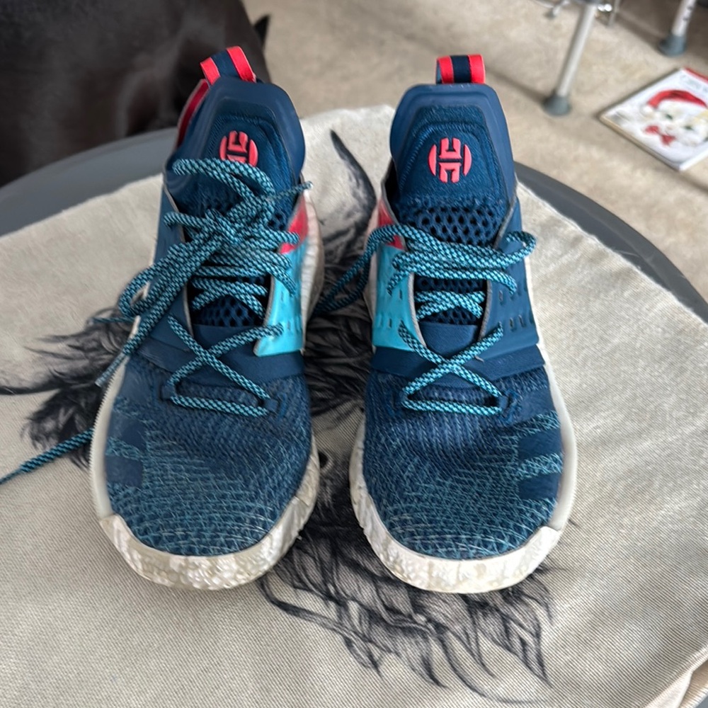 Kids Blue James Harden Adidas Shoes
